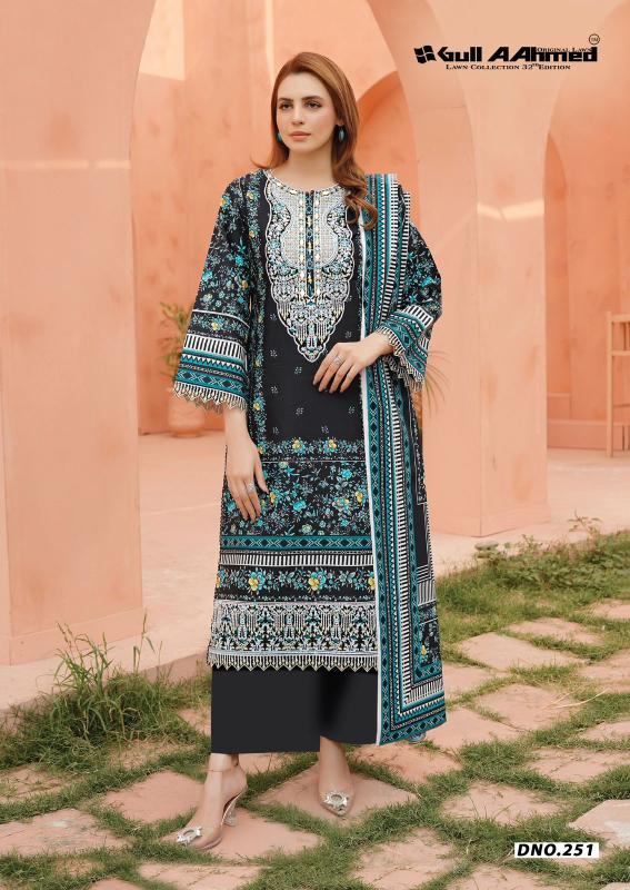 Gull aahmed lawn collection vol-32 cotton dress materials wholesale